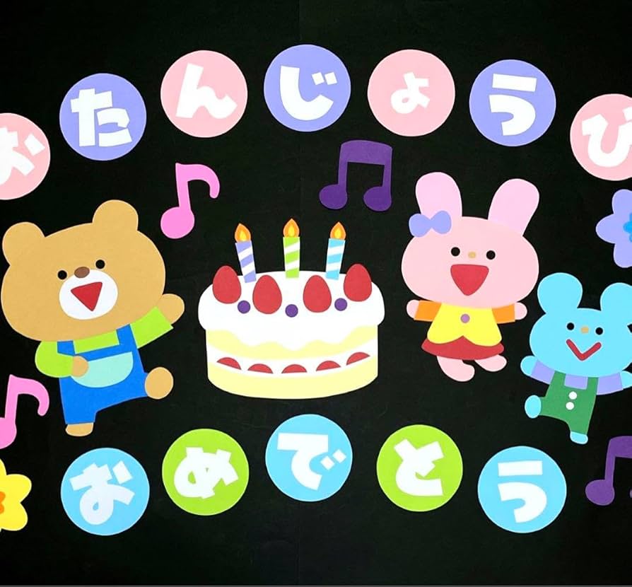 オーダー受付中 誕生日 飾り 壁面 Amazon.co.jp: 壁面飾り 誕生日 通年 夏 バースデーケーキ 7月 8月 9月